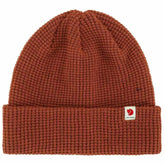 Fjällräven Tab Hat Beanie Autumn Leaf front view for cozy daily wear.