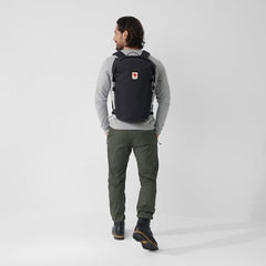Fjällräven Ulvo Rolltop 30 Black ideal for daily commute with flexible storage