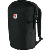 Fjällräven Ulvo Rolltop 30 Black main compartment supports organized daily carry
