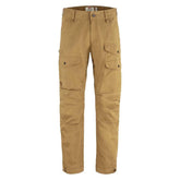 Fjällräven Vidda Pro Ventilated Trousers front view in Buckwheat Brown for rugged outdoor comfort.