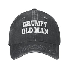 FLALORI Grumpy Old Man hat for women, adjustable for all-day comfort.