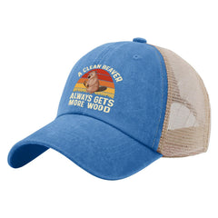 FLALORI hat with adjustable strap side view for a secure, comfortable fit.