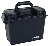 Flambeau 6430SD dry box front view in black offers rugged gear protection