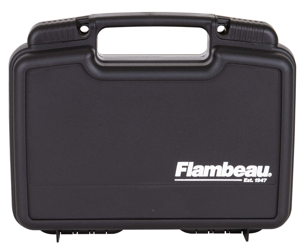 Exterior view of Flambeau Outdoors 1011 Safe Shot Pistol Pack Case showing rugged plastic construction