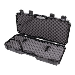 Interior with convoluted foam padding and divider panels.