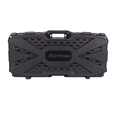 Side angle showing rugged polymer exterior and handle.