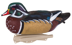 Full 6-pack of Wood Duck decoys from Storm Front 2 series on water