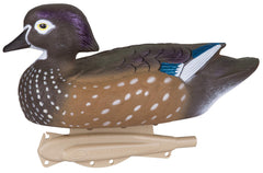 Close-up of UVISION paint technology on Wood Duck decoy