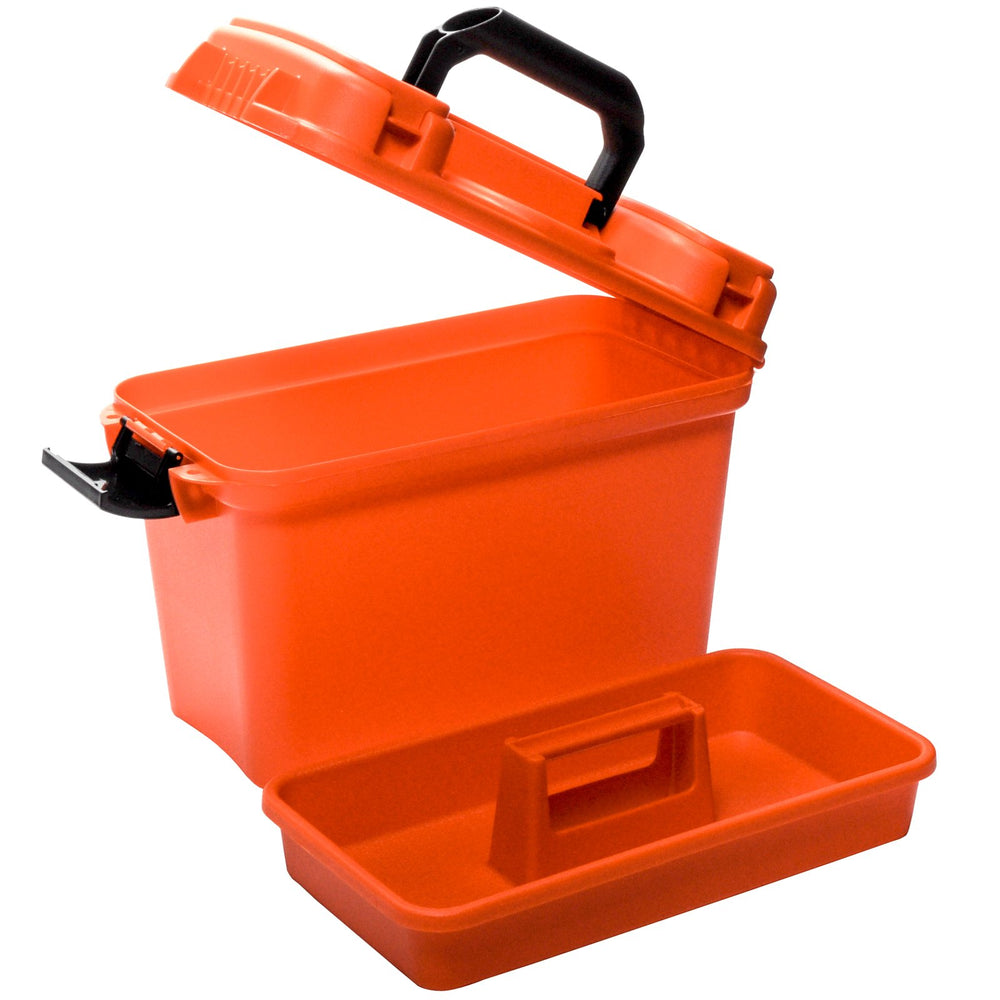 Flambeau PM1408 medical gear box top view, rugged and weather-resistant for field readiness.
