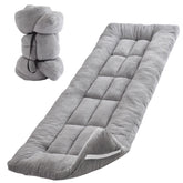 Flantree Lambswool Camping Mattress Pad close-up shows plush warmth.