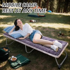 Flantree sleeping pad side-sleep comfort demonstrates extra thick cushioning for pressure-free rest