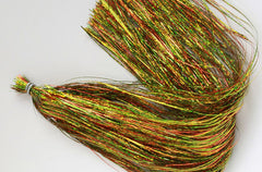 Flashabou Holographic Magnum Firetiger strand boosts lure visibility and flash for anglers.