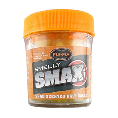 FLE-FLY Smelly Smax chartreuse bait balls with central hole for hook