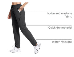 FLEFRM hiking pants five-pocket layout demonstrates secure storage on trail.