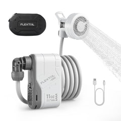 Flextailgear Max Shower device setup enables quick outdoor assembly.