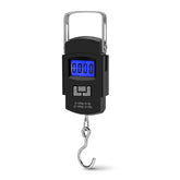 Front view of Flexzion digital scale with 110 lb capacity