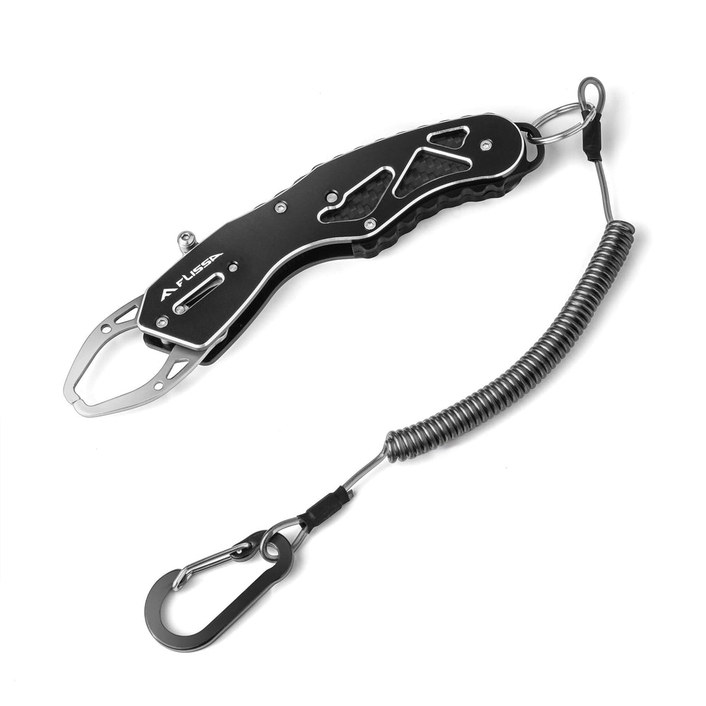 FLISSA 7in stainless steel fish gripper with ergonomic handle