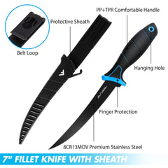 Ventilated skeleton protective sheath for FLISSA fillet knife