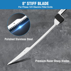 FLISSA knife blade assembly showing replaceable blade for easy maintenance