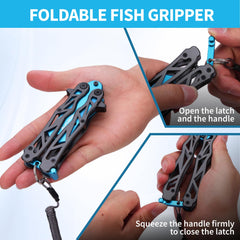 Non-slip jaws securely gripping a fish