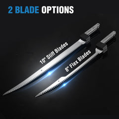 Replacement blade packaging for FLISSA cordless electric fillet knife