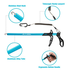 Multifunction fishing scissors with sheath and braided line snips