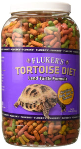 Fluker's Tortoise Diet pellets in a bowl for easy serving and balanced nutrition.