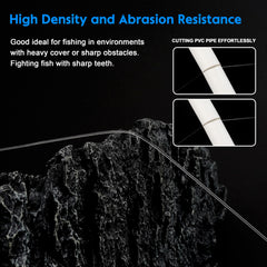 Nylon monofilament fishing leader protecting main line