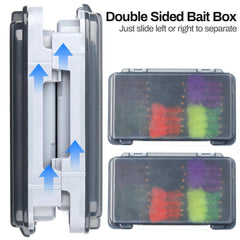 Dual removable fly boxes for organized storage