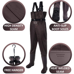 Fly Fishing Hero waders adjustable H-buckle for a secure, personalized fit.