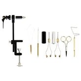 Beginner fly tying kit with 360° vise