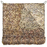 FLYEGO GEN 2 camo netting front view for concealment and quick setup in dry grass