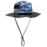 Flying Fisherman Boonie Hat Mossy Oak Elements in Bluewater offers sun protection and cool comfort.