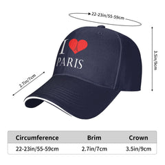 Flyjbs adjustable-back hat with 22-23 inch circumference for all-day comfort.