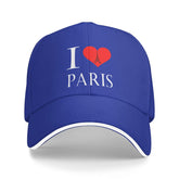 Flyjbs I Love Paris hat with Eiffel Tower motif for sunny day shading