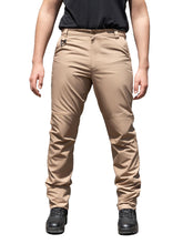 Flyplus men's tactical pants knee cutout for improved mobility during hiking