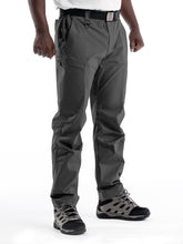 Flyplus men's tactical cargo pants front view shows rugged ripstop durability for outdoor work.