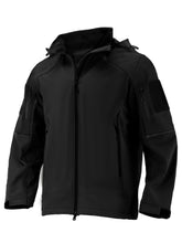 Flyplus men's waterproof softshell jacket front view for outdoor protection and warmth