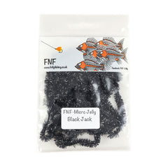 FNF Micro Jelly 6mm Black Jack for booby bodies, precise micro-fiber for realistic rigs.