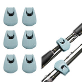 Blue color 6-pack fishing rod holder clips