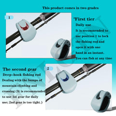 Pink FNLGTN fishing rod holder clips 6-pack on display