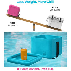 FOAM Hybrid EVA Day Cooler side carry-strap highlights comfortable transport on hikes.