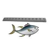 Foam fishing ruler 36 inches with 3M adhesive backing