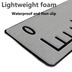 Foam fishing ruler 36 inch side view with measurement marks