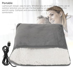 Fockety foot warmer connected via USB for convenient heat anywhere.