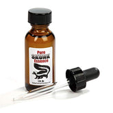 Foggy Mountain Pure Skunk Essence 1oz bottle ready for deer cover scent use.