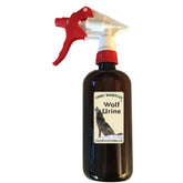 Foggy Mountain Wolf Urine bottle 16oz trigger spray for deterrence and wildlife management.