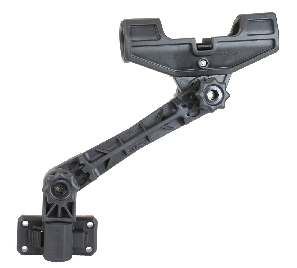Folbe F089 Advantage JR side-mount rod holder on boat gunnel for quick access