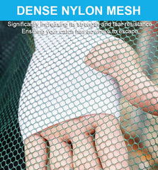 Premium nylon and steel wire construction with double steel rings.