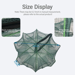 Contents include 2 trap nets, storage bag, 4 bait cages, 2 hand ropes